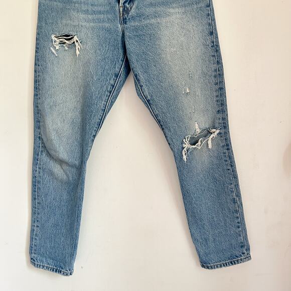 Levi's 501 Distressed Button Flu Skinny Jeans Size 28 - Picture 3 of 6